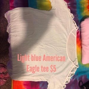 New American Eagle Thin Light Blue Tee!